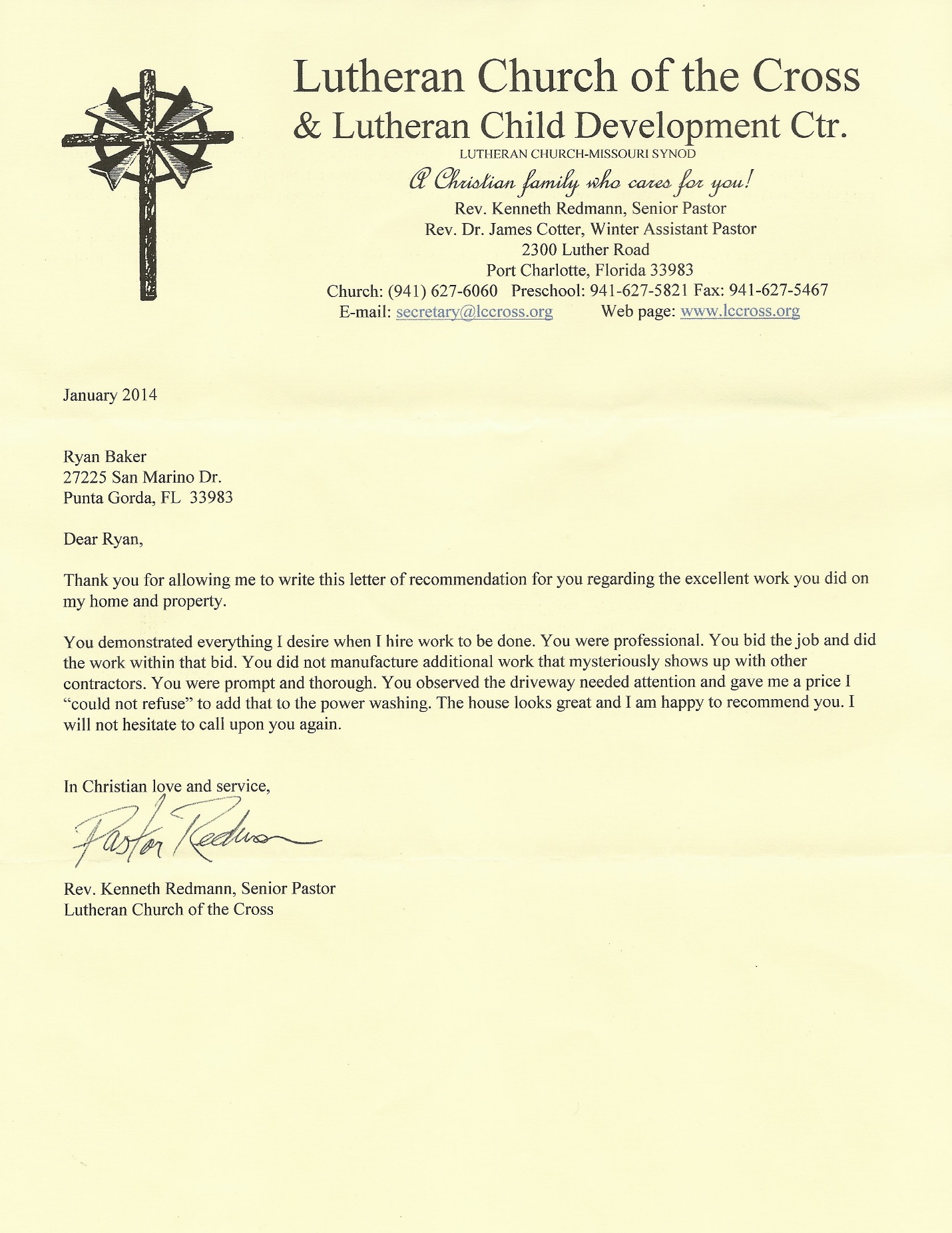 Testimonials baker s painting